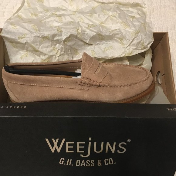 Bass Ladies Whitney Weejun II Penny Suede loafers in Earth color - Size 8M - New - Picture 3 of 10
